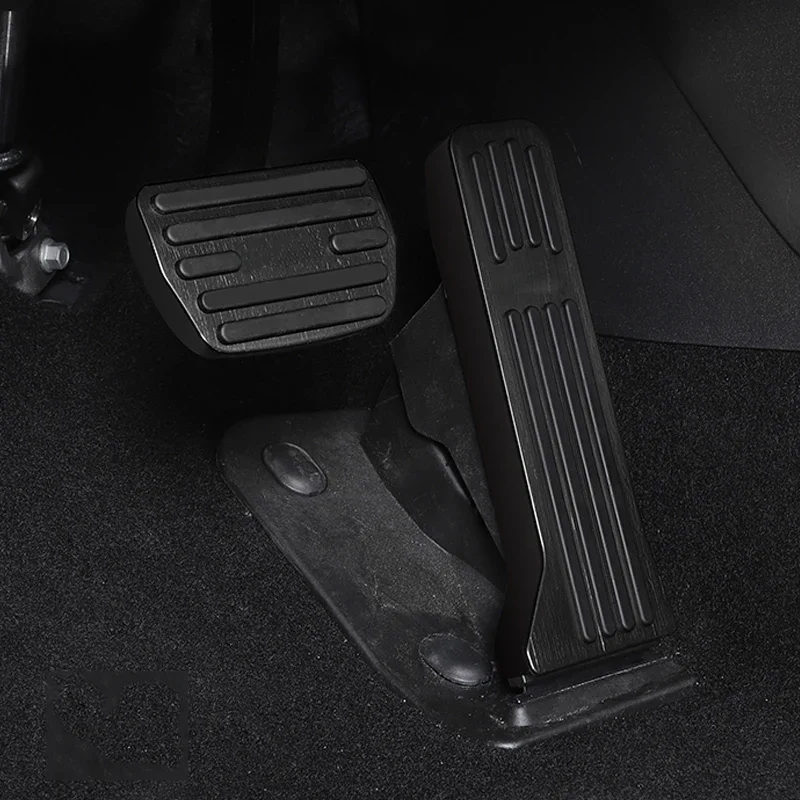 Car Accelerator Brake Rest Pedals Aluminium Alloy Fuel Non-Slip Decoration Cover Pedal Auto Accessories For Volvo EX30