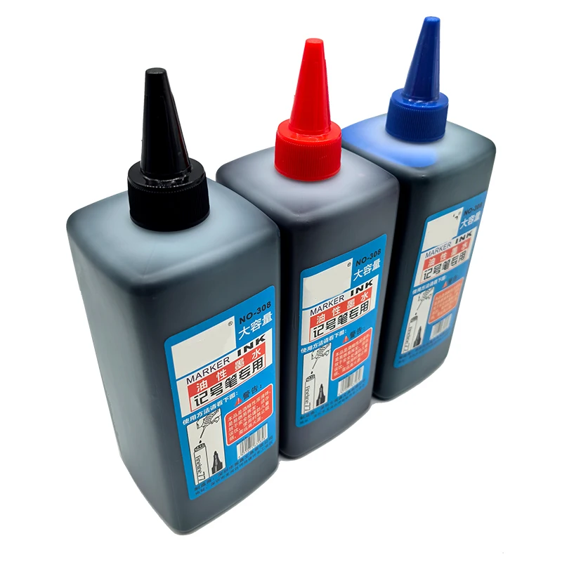 대용량 화이트보드 펜 마커 잉크 보충제, 수성 지워지지 않는 환경 친화적 충전 솔루션, 100 ml, 500ml