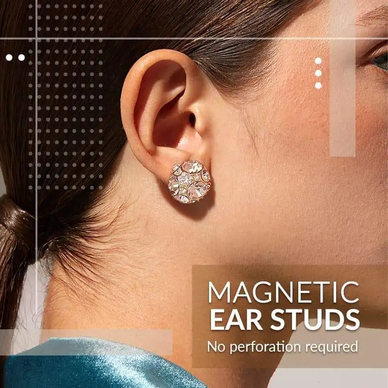 

Magnetic Ear StudsMagnetic Ear Studs Crystal stone magnetic earrings for men and women without ear holes Dropshipping