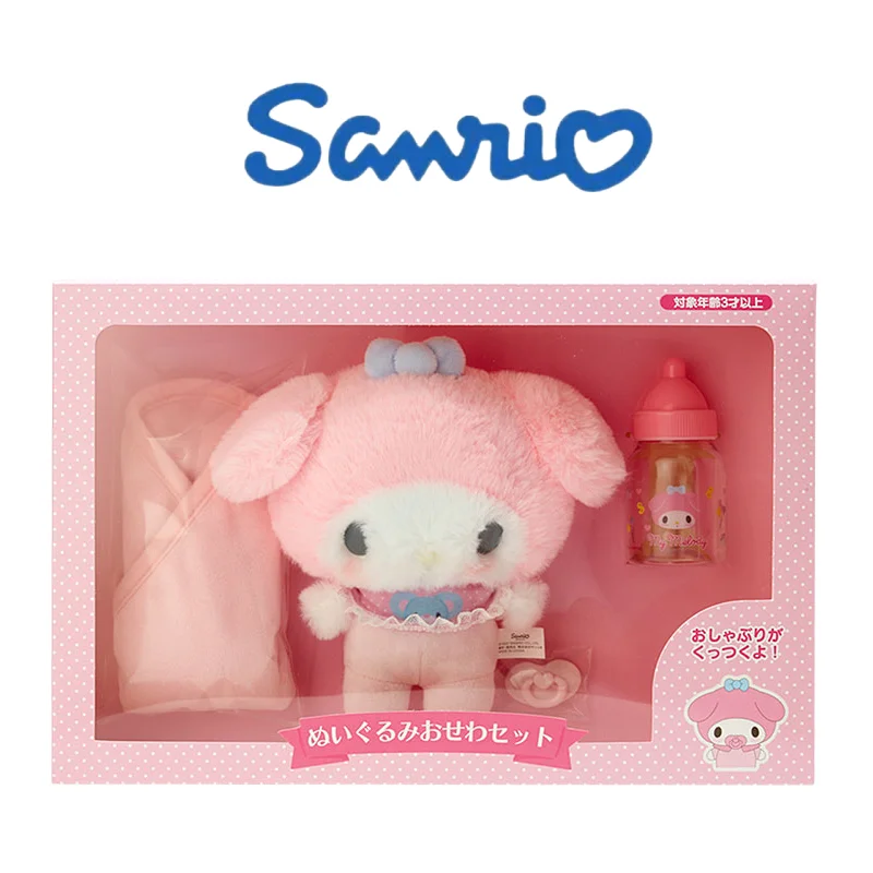 

Sanrio Cinnamoroll мой Мелодия детское платье костюм Детская искусственная плюшевая кавайная мягкая плюшевая девочка милый подарок на день рождения куклы