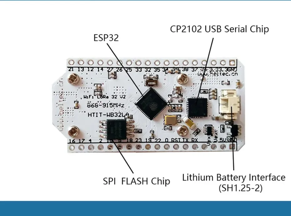 Heltec WiFi LoRa 32(V3) Entwicklungsboard USB Typ C mit SX1262 ESP32-S3 LORA-Knoten mit Wi-Fi BLE LoRa OLED-Display – Detail 15