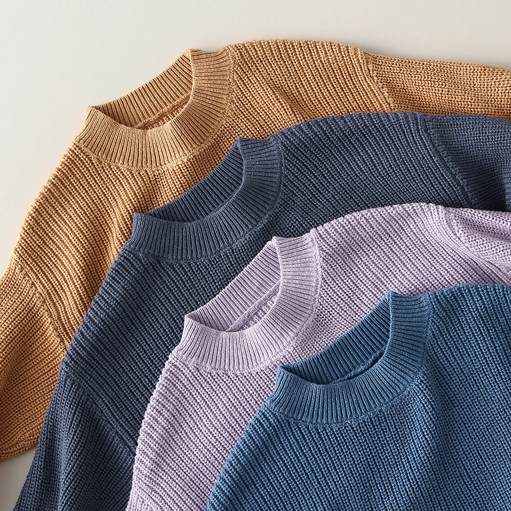 Winter Sweater Kids Sweatershirts Autumn Children Sweaters Kids Knit Wear Kids Knitting Pullovers Tops Baby Girl Boy Sweaters Spring