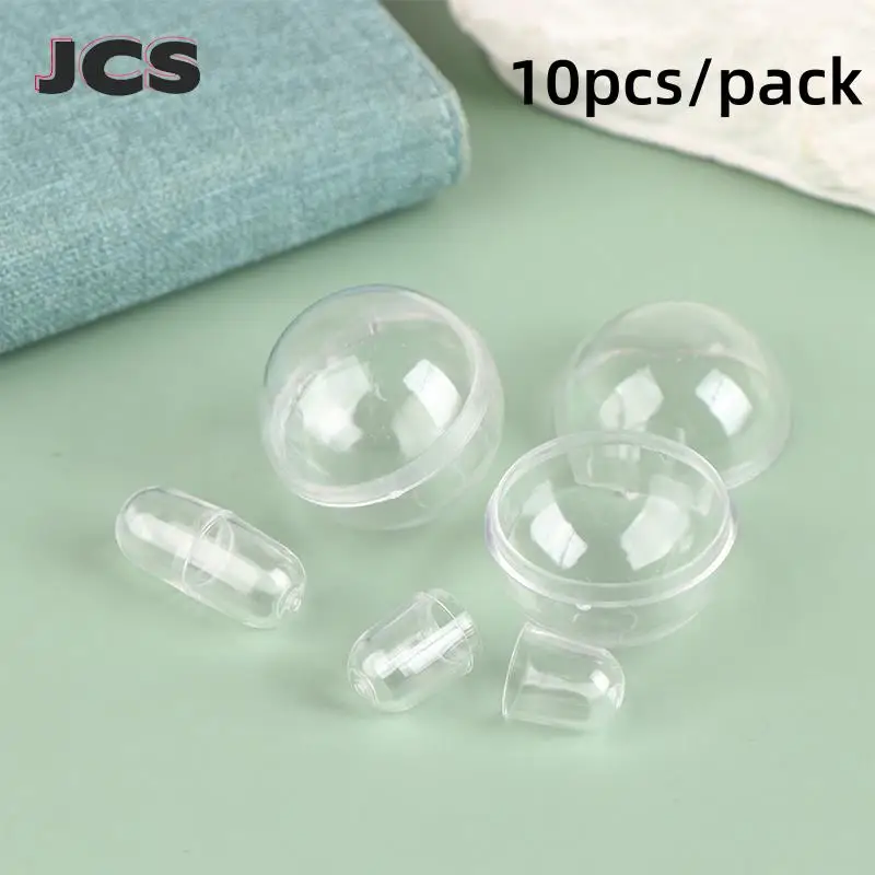 

10Pcs/pack Empty Medicine Capsule Shell Pill Case White Hollow Plastic Capsules Plastic Pill Box Tablet Medicine Splitters Box