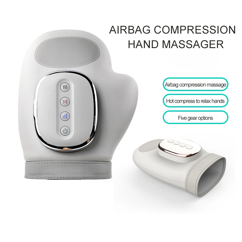 NEW Electric Hand Massager with Airbag Compress Carpal Tunnel Wrist Finger Massagers Portable Vibrating Gloves Kneading Rollers