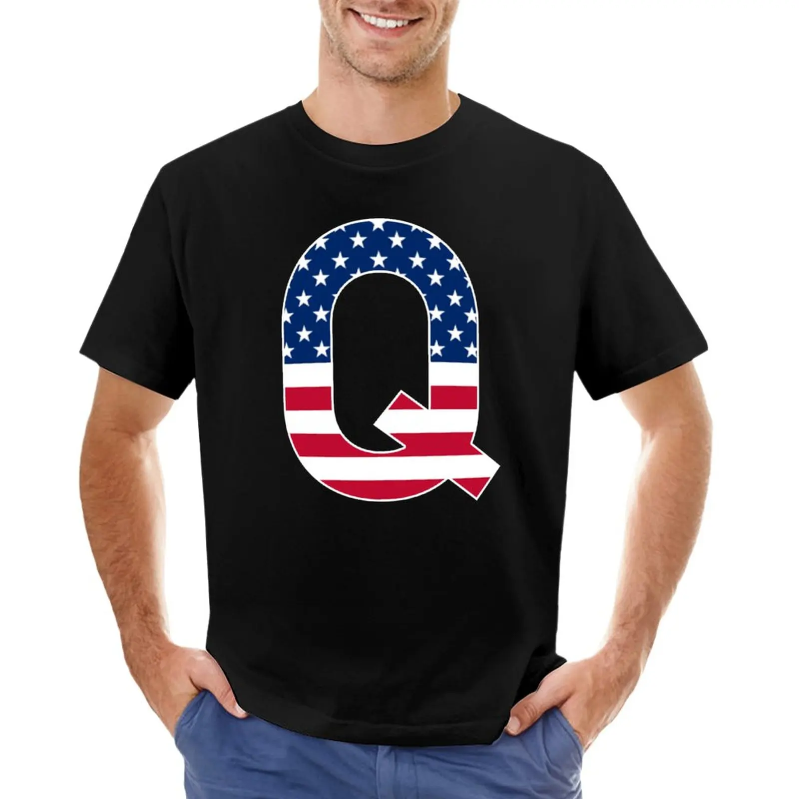 

Letter Q Capital Alphabet Q American Flag Gifts T-Shirt sweat shirts custom t shirts design your own workout shirts for men