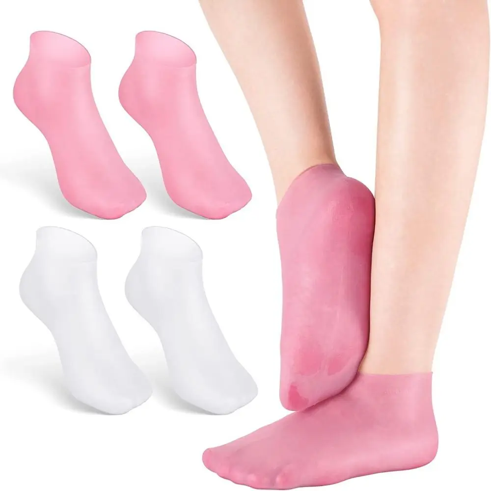 

Remove Dead Skin Silicone Moisturizing Socks Pain Relief Silicone Long Protectors Socks Moisturizing Anti Cracking