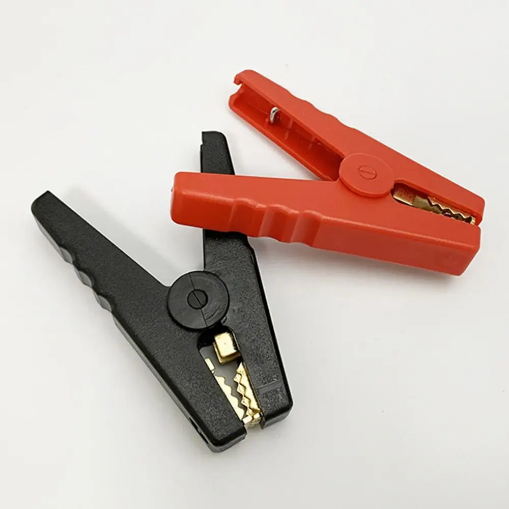 100A Emergency Power Supply Strong Battery Charging Clip Crocodile Clip Car Grounding Wire Starting Battery Connectors
