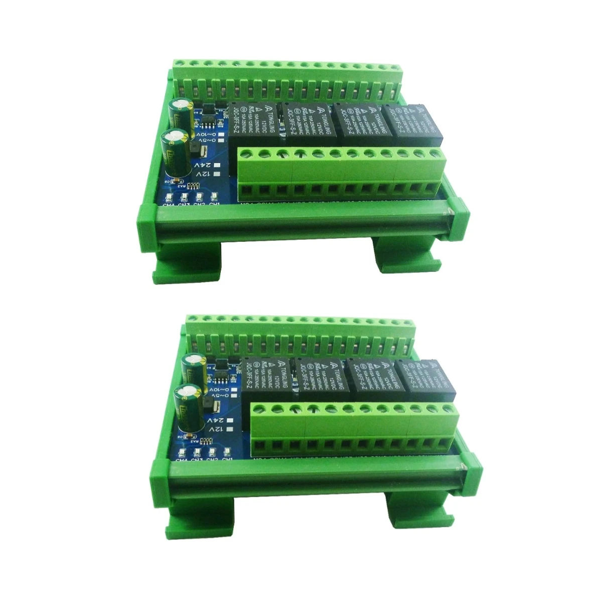

2PCS 4AI-4DI-4DO Analog Digital Mixed IO Module 4-20MA 0-5V 0-10V Current Voltage ADC Modbus RTU RS485 Relay Board