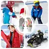 Ski Gloves For Kids Anti-Slip Insulated Winter Gloves Padded Warm Winter Gear Waterproof Thickened Gloved Padded For Skiing 2