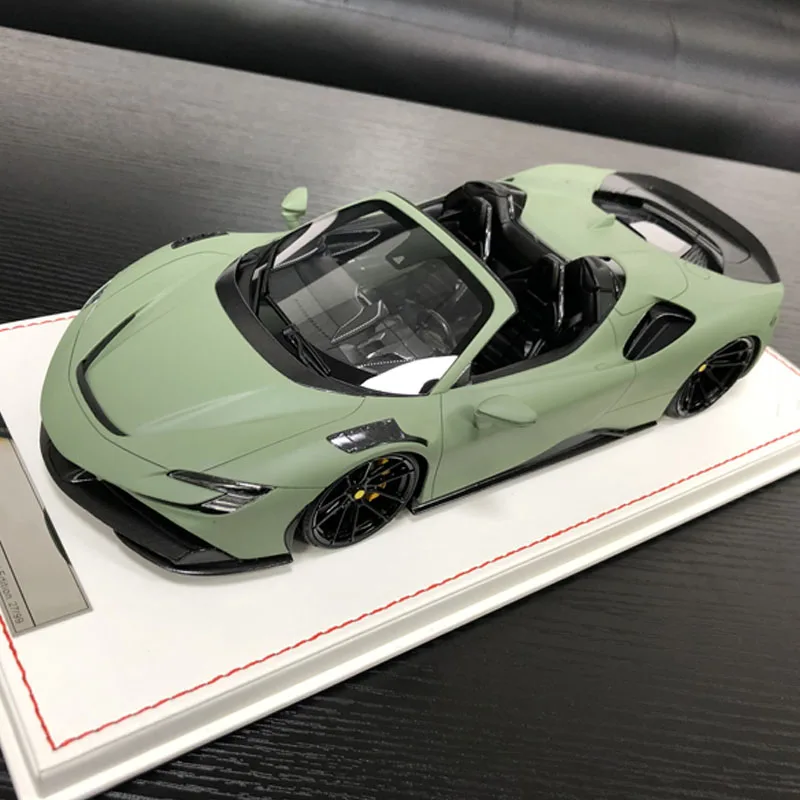 

Resin 1:18 Scale SF90 Convertible Limited Edition Green Car Model Adult Classic Collection Display Ornament Gift Souvenir
