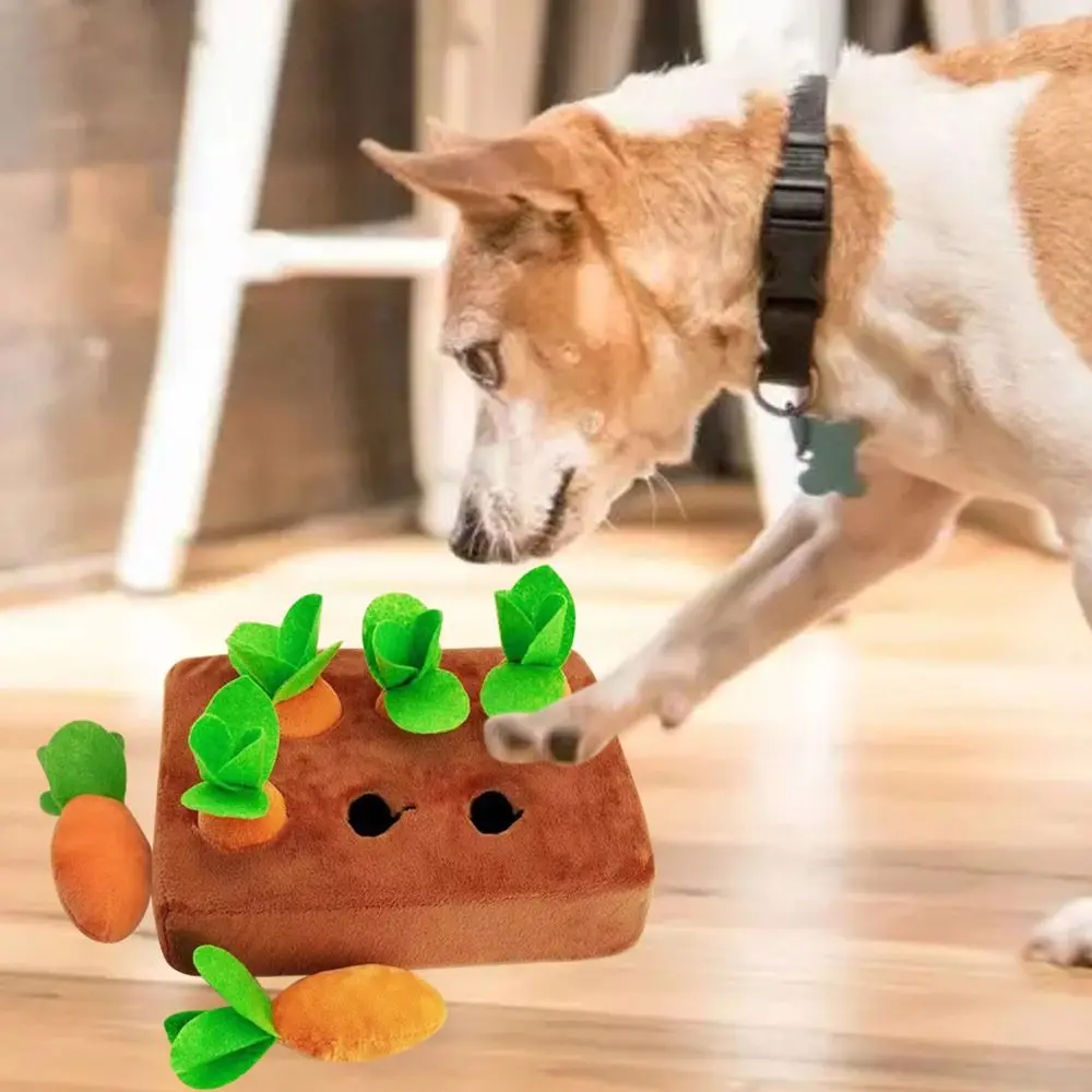 Radish Parent-child Interaction Toys Snuffle Mat Pull Up Carrots Child Educational Toys Pet Dog Chew Toy Plush Carrot Toys