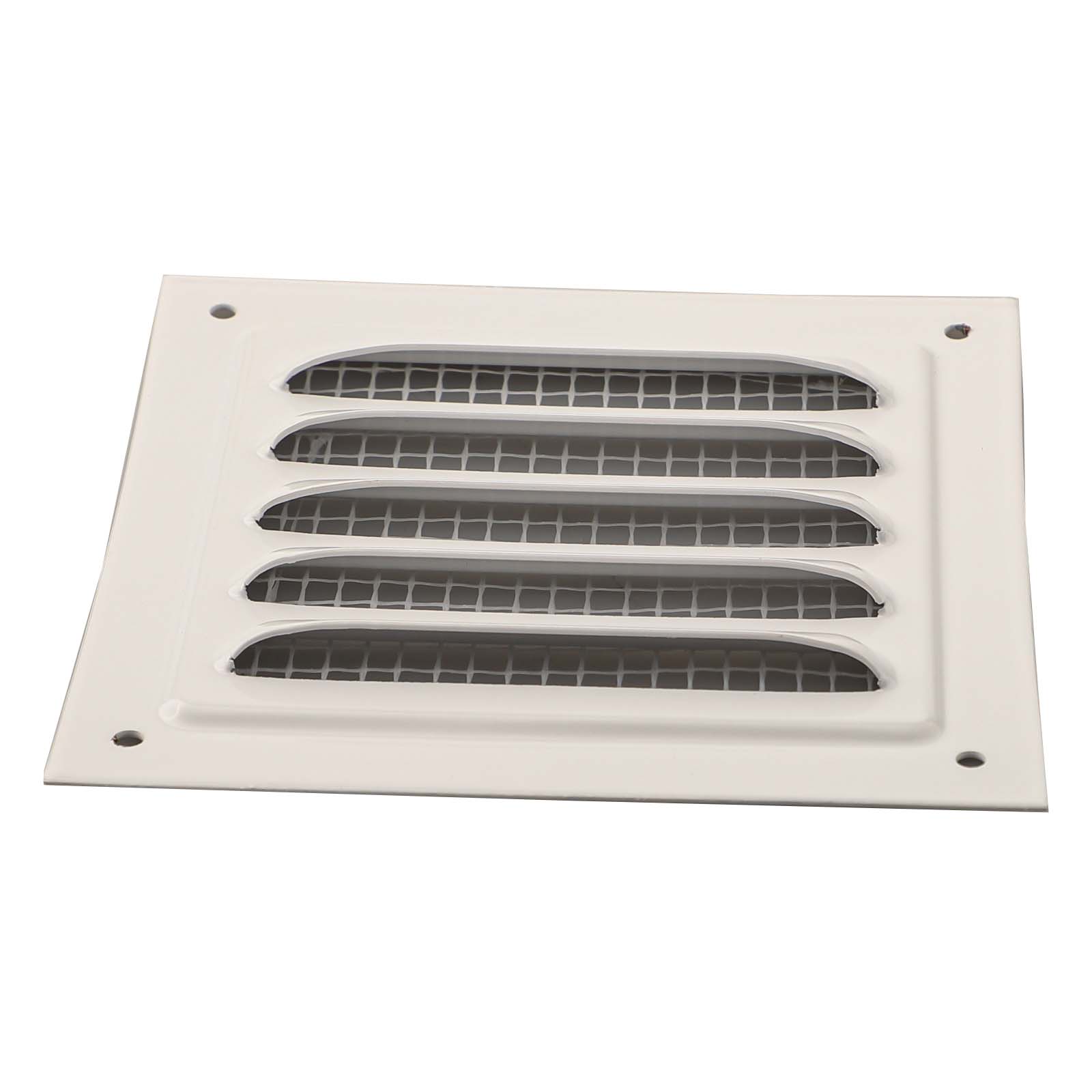 Louver Vent Grille Ventilation Cover Square Aluminum Alloy Wall Ventilation Grille With Mesh Heating Cooling Air Vent Cover