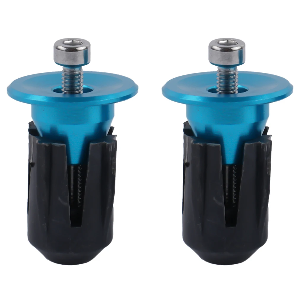 Replacement Aluminum Alloy Handlebar End Cap for Bicycle (22~24mm) (Black/Red/Bule/Gold/Purple/Titanium/Silver)