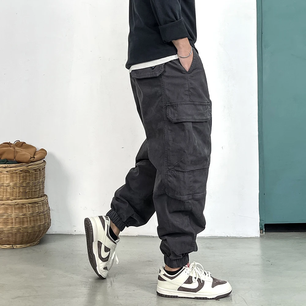 Men's Japanese Harajuku Casual Cargo Jogging Pants