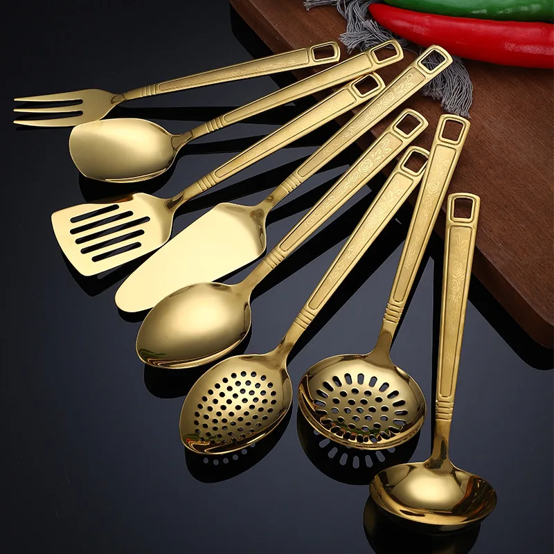 

spatula set, frying spatula, soup spoon, cooking utensil set, household stir frying spatula, hot pot, skip spoon, wholesale