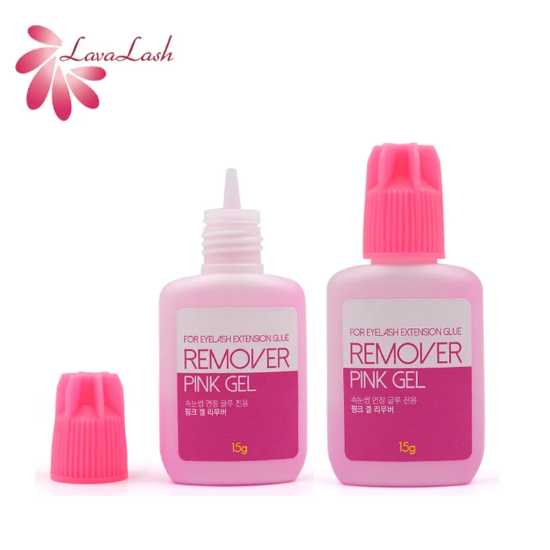 

15g Korea Pink Gel Remover For Eyelash Extensions Glue Professional Lash Non-irritating Adhesive Glue Removal Makeup Tools