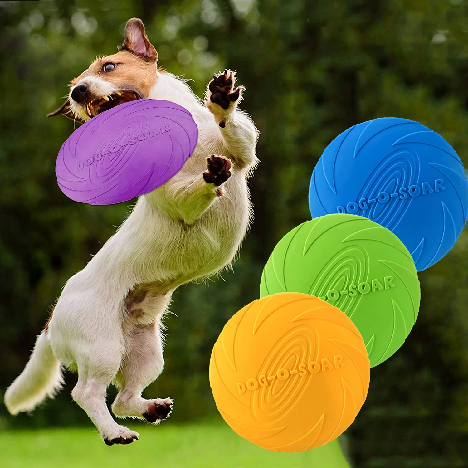 

Soft Pet Flying Discs Dog Toys Silicone Flying Disc Interactive Dog Game Resistant Chew Toy Puppy Training Products Pet Supplies