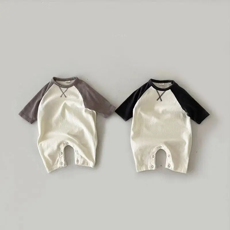 

Spring Cotton Infant Romper Baby Boy Casual Loose Jumpsuit Newborn Long Sleeve Autumn Baby Homewear Clothes Toddler Girls Onesie