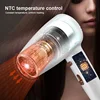 High Power Wall Mounted Hotel Hair Dryer No Punch Negative Ion Fast Drying Home Bathroom Hot Cool Air Lightweight Hair Blower 6