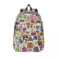 Its Time To Light The Lights Muppets Kermit Cartoon Backpack Middle High College School Student Book Bags Teens Daypack Gift 1