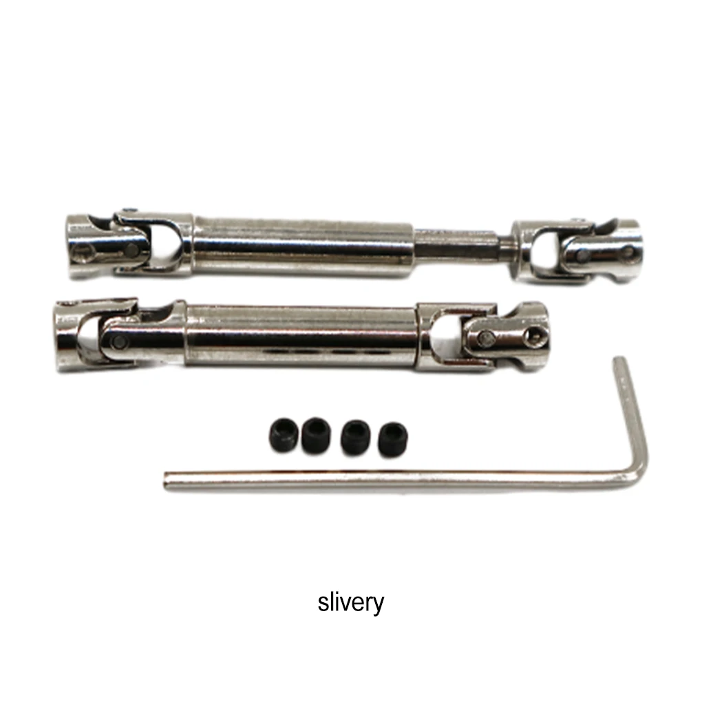 

2pcs 41mm RC Car Drive Shaft for 1/24 RC HBX 2098B Crawler Upgrade Part Metal Driveshaft Heavy-Duty Driving CVD Shaft
