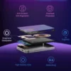 5000mAh Magnetic Power Bank Cyberpunk Portable Wireless Transparent Charger 20W PD Fast Charging MagSafe Battery USB-C 4