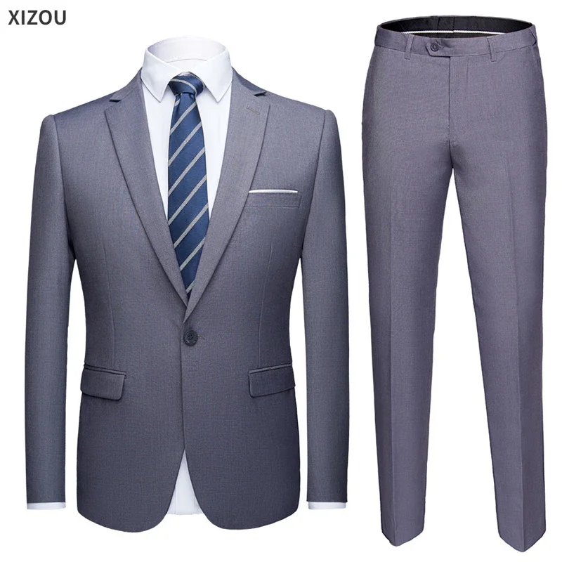 Wedding Suit For Men Set Elegant Blazers Formal 3 Pieces Full Jackets Vest Pants Classic Business Coats