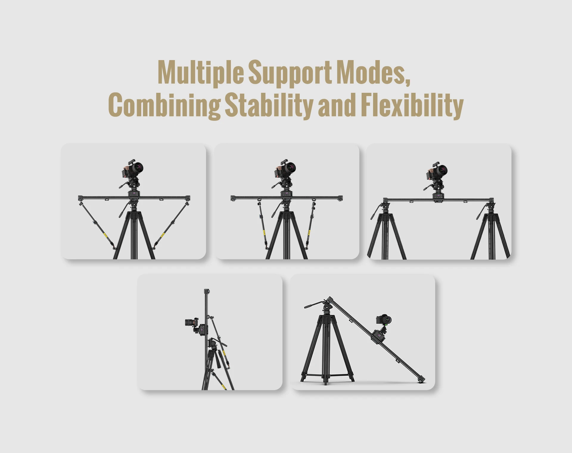 Zeapon AXIS 80Pro 100Pro 120Pro Multi-axis Motorized Camera Slider Carbon Fiber Electric Track LCD Screen 360&deg; Photography