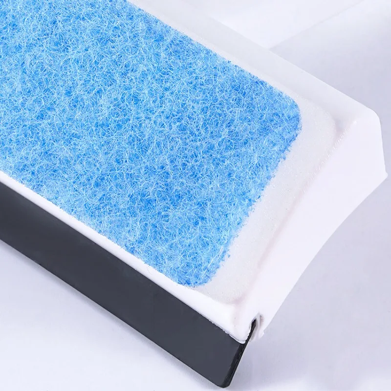 2 in 1 Glass Wiper Window Cleaner Household Window Cleaning Tool Glass Cleaner Dual-use Sponge Cleaning Brush with Holes