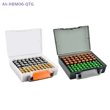 Organizzatore per Batterie, Contiene 72 Batterie AA AAA, Scatola Portabatterie, Contenitore per Garage, Organizzatore per Cassetti Domestici, Dispenser Portabatterie