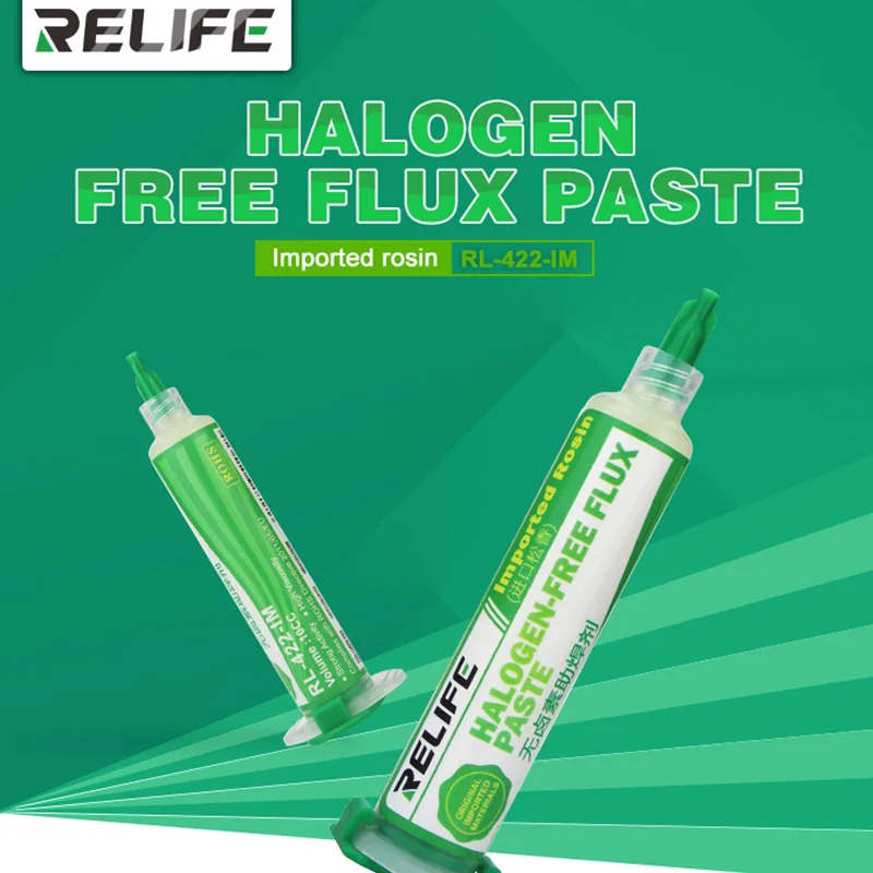 RELIFE RL-422-IM Lead-free Halogen-free Solder Paste Special Flux For Maintenance Solder Tools Safety Environmental Protection