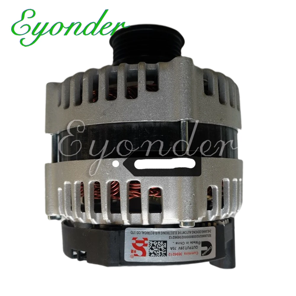  Generador 24V 70A 5PK Futian Foton CUMMINS ISG GTL JFZ2701102 3696212 3698351