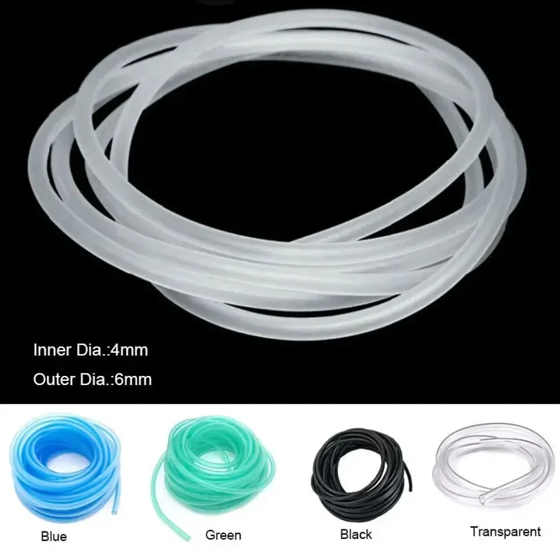 Aquarium Oxygen Pump Hose 4*6mm Aquarium 1m/3m/5m/10m Oxygen Pump Hose Air Bubble Stone Fish Tank Pond Pump Tube Food Grade Material