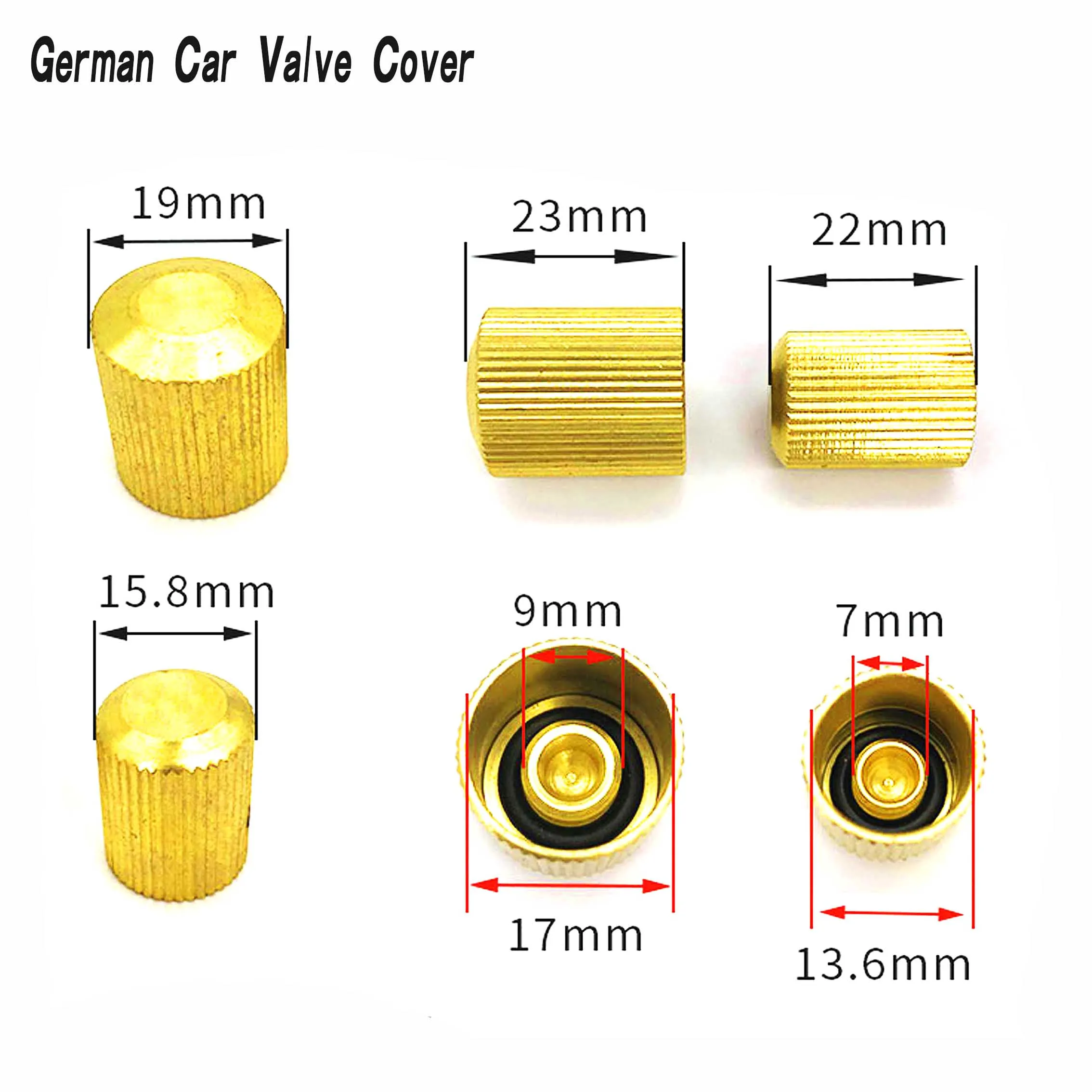 R134a A/C Valve Covers High/Low Pressure Hoses Seat Valve Cap Dust Hat For Volkswagen Bora Polo Audi Q7 Skoda Touareg Langyi air conditioning repair kit
