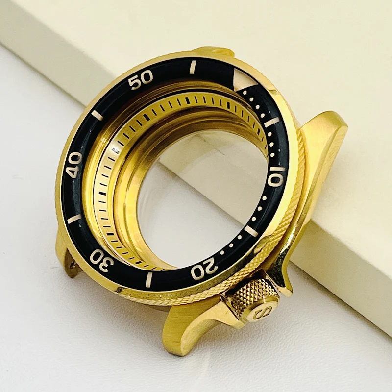 41mmModGoldWatchCaseNH35CasefitSeikoSKX007SRPDforNH35NH36