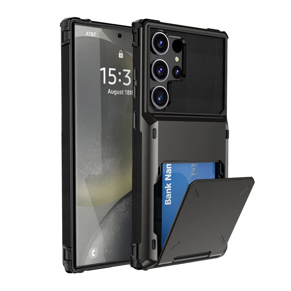 Stylish Wallet Phone Case with Card Holder & Protective Cover