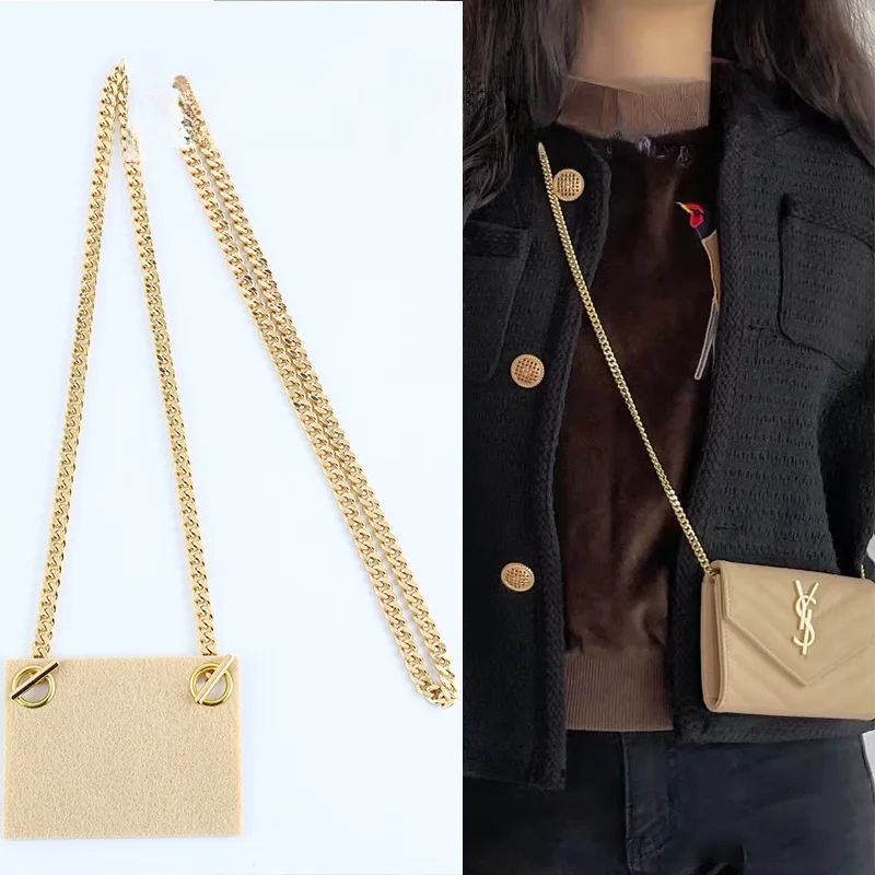 YSL 카드 홀더 변환, 세인트 롤랜드 라이너, 숄더 스트랩 가방, DIY 체인 지갑, 단일 구매 AliExpress