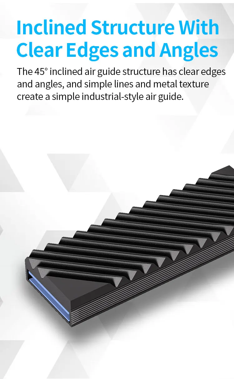 TUECER M.2 2280 NVMe SSD Aluminum Double-Sided Heat Sink with Silicone Thermal P