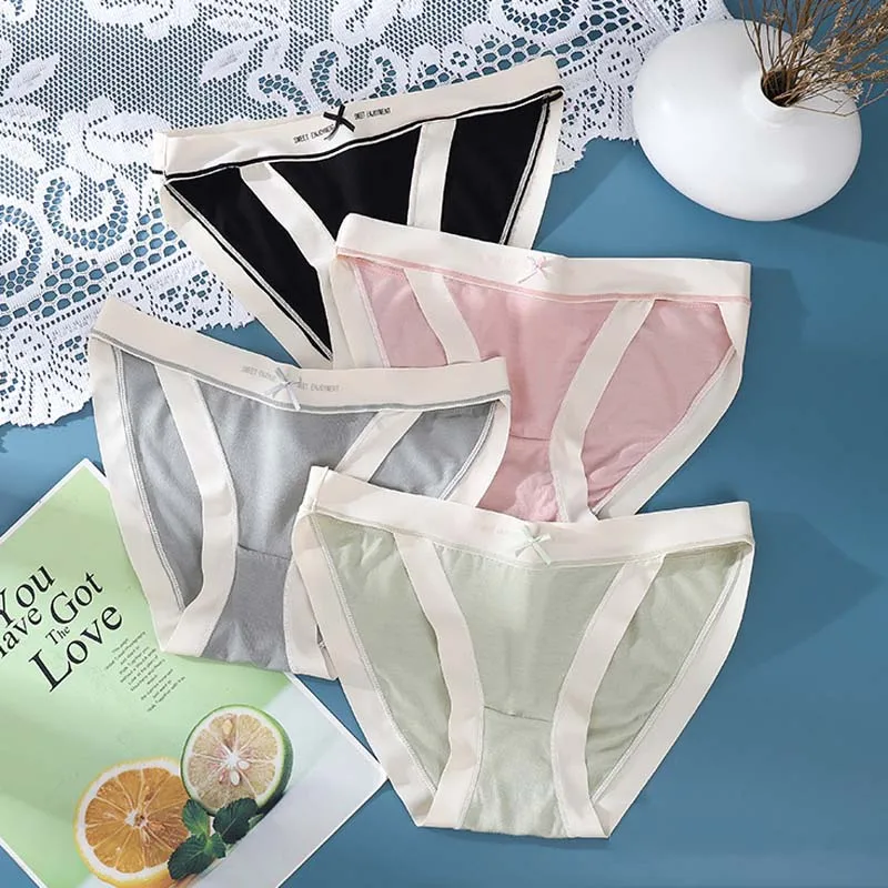 

Roseheart Women Fashion Green Nylon Mid Waist Panties Underwear Lingerie Seamless Briefs One-Piece Underpants M L lus Size