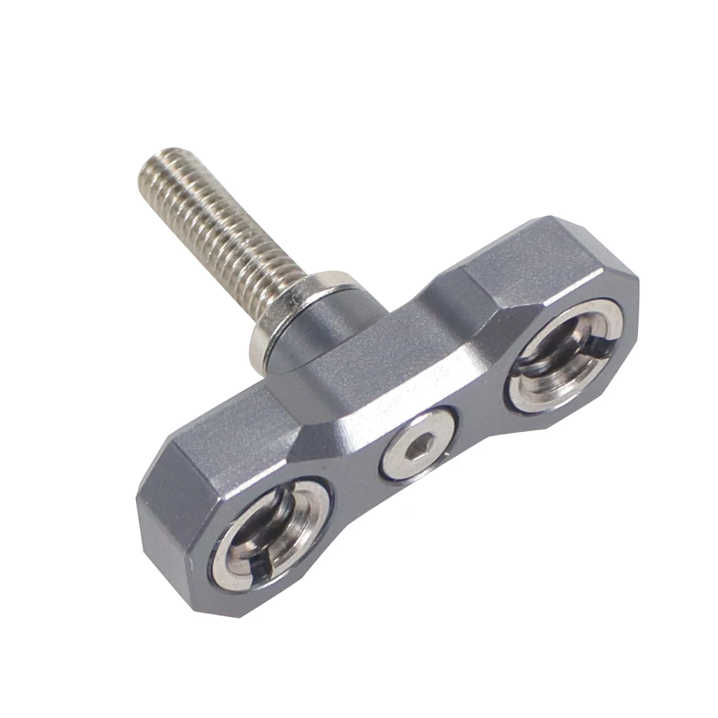 Magic Arm 360 Rotation Double Ball Head with Arri Pin 1/4 3/8 Screw Adapter for