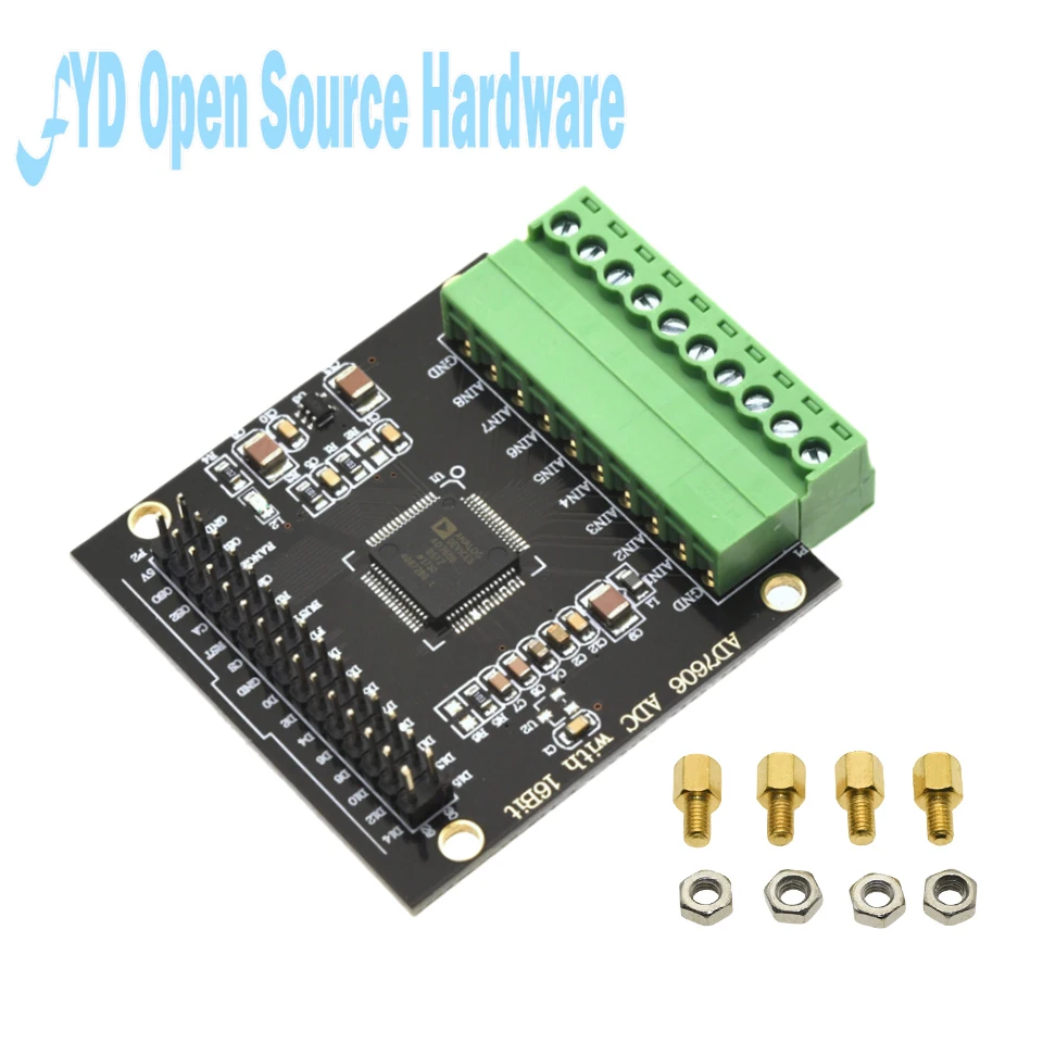 AD7606 16-Bit ADC Datenerfassungsmodul – 8 Kanäle synchrone Abtastung 200 kHz