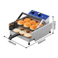 220V Commercial Double layer Hamburger Baking Machine Electric Bake Burger Machine Batch Bun Bread Toaster 2