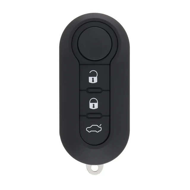 3 ปุ่มกุญแจรถรีโมทคอนโทรลพับเปลี่ยน Key SHELL Case Fit สําหรับ Fiat 500 PANDA Punto Bravo 3