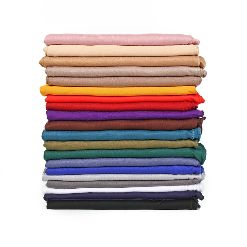 

2024 Fashion Cotton Silk Large Scarves For Women Luxury Women High Quality Shawls Solid Colour Hot Sale Cotton Pashmina