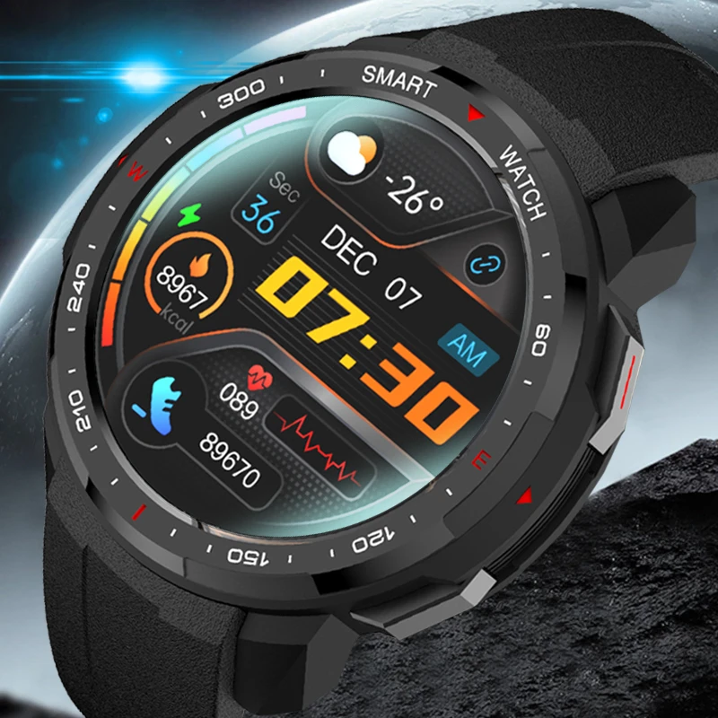 New Sport smart watch Men Bluetooth Call Recording Local music Watches Compass Heart Rate Waterproof Smart watch For iOS Android