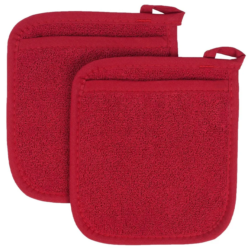 2 PCS Baking Gloves Anti-scalding Microwave Oven Terry gloves Collection Kitchen Accessories Cloth Potholder