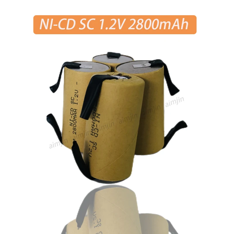 Nuove Batterie Ricaricabili Sc 2800Mah 1.2V Ni-Cd Per Makita Bosch B & D Hitachi Metabo Dewalt Cacciavite Elettrico