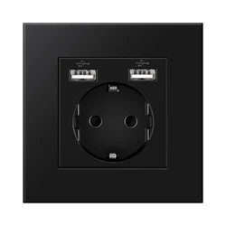 Carica USB da Muro Novski con Doppie Prese Standard UE, 110V-250V, 16A