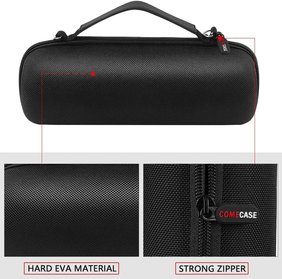 Per JBL Flip 6 Custodia portatile per custodia (nero grigio
