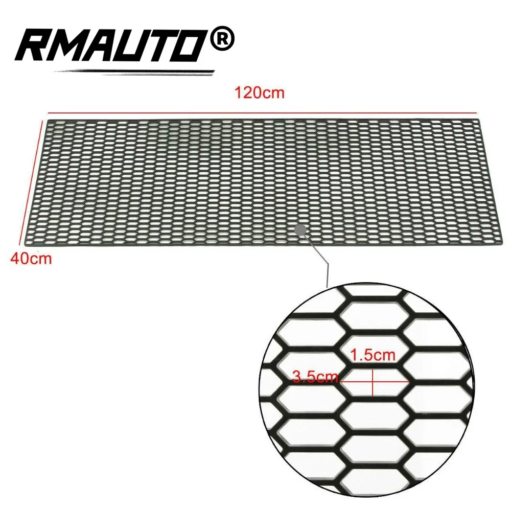 120x40cm Universal Car Air Intake Racing Honeycomb Mesh Hex Mesh Tuning Grill Net Spoiler Bumper Vent Racing Grill ABS Plastic